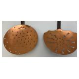 Large Vintage Copper Stainers 8"