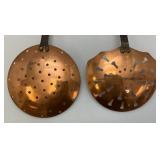 Large Vintage Copper Stainers 8"