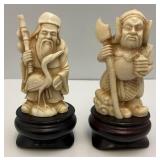 Vintage 4" Resin Oriental Figurines