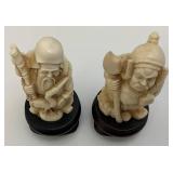 Vintage 4" Resin Oriental Figurines