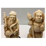 Vintage 4" Resin Oriental Figurines