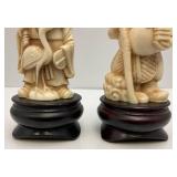 Vintage 4" Resin Oriental Figurines