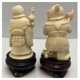 Vintage 4" Resin Oriental Figurines