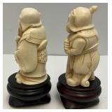 Vintage 4" Resin Oriental Figurines