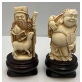 Vintage 4" Resin Oriental Figurines