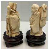 Vintage 4" Resin Oriental Figurines