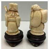 Vintage 4" Resin Oriental Figurines