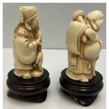 Vintage 4" Resin Oriental Figurines