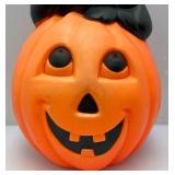 Large Vintage Blow Mold Cat On Pumpkin 36" Tall