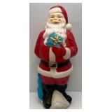 Large Vintage Blow Mold Santa Claus 36" Tall