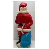 Large Vintage Blow Mold Santa Claus 36" Tall