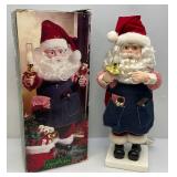 Large Vintage Grandeur Noel Limited cEdition Animated Santa Claus In Original Box (WORKS)