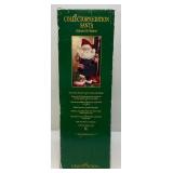 Large Vintage Grandeur Noel Limited cEdition Animated Santa Claus In Original Box (WORKS)