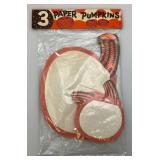 Vintage Halloween Blow Mold Pumpkin Candy Baskets Including Mickey Mouse & More