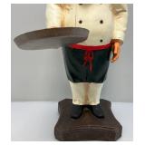 Chef Statue With Skillet Pan 29"
