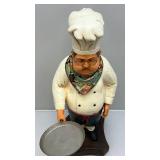 Chef Statue With Skillet Pan 29"