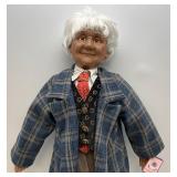 Vintage 36" Tall Goldeniale Collection "Luis" Grandpa Porcelain Doll With COA