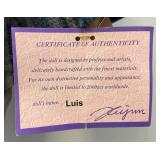 Vintage 36" Tall Goldeniale Collection "Luis" Grandpa Porcelain Doll With COA