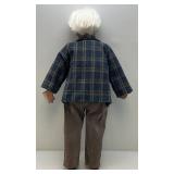 Vintage 36" Tall Goldeniale Collection "Luis" Grandpa Porcelain Doll With COA