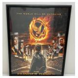 23" x 29" Framed Hunger Games "The vWorld Will Be Watching" Poster