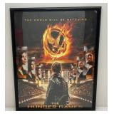 23" x 29" Framed Hunger Games "The vWorld Will Be Watching" Poster