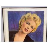 Large Framed Behind Glass Marilyn Monroe Poster 21 1/4" x 27 3/4"