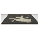 Elvis Print On Canvas 22 1/2" x 33"