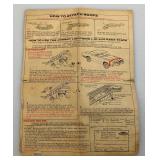 1968-69 Topper Brand Johnny Lightning 500  Track Set Seems Complete (One Car Present) In Original Box