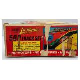1968-69 Topper Brand Johnny Lightning 500  Track Set Seems Complete (One Car Present) In Original Box