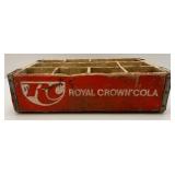 Vintage Collectible HARD TO FIND  RC Royal Cola Wood Soda Crate From Albuqueque New Mexico