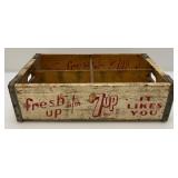 Vintage Collectible HARD TO FIND  7Up  Wood Soda Crate From St. Paul Minnesota