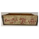 Vintage Collectible HARD TO FIND  7Up  Wood Soda Crate From St. Paul Minnesota