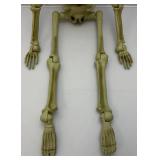 Large Vintage 34" Hard Plastic Articulated Skeleton Mouth Moves & Talks, Eyes Light Up (WORKS)