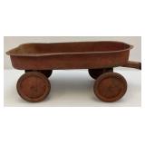 Vintage Miniature Metal Wagon (Perfect For Garden Décor) 16"