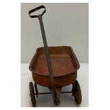 Vintage Miniature Metal Wagon (Perfect For Garden Décor) 16"