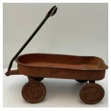 Vintage Miniature Metal Wagon (Perfect For Garden Décor) 16"