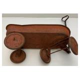 Vintage Miniature Metal Wagon (Perfect For Garden Décor) 16"