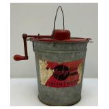 Very Cool Vintage Miniature ZEPHYR Ice Cream Freezer 10" Tall