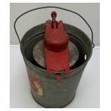 Very Cool Vintage Miniature ZEPHYR Ice Cream Freezer 10" Tall