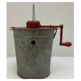 Very Cool Vintage Miniature ZEPHYR Ice Cream Freezer 10" Tall