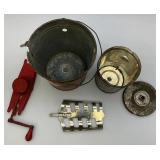 Very Cool Vintage Miniature ZEPHYR Ice Cream Freezer 10" Tall