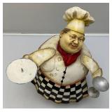 10 1/2" Metal Bobbing Chef Figurine