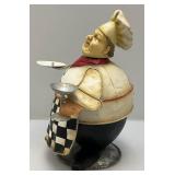 10 1/2" Metal Bobbing Chef Figurine