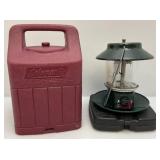 Vintage Coleman Lantern In Hard Plastic Carrying Case
