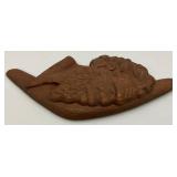 Vintage Mid Century DELMAR Aborigine & Boomerang Wall Sculpture 8" x 17"