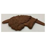 Vintage Mid Century DELMAR Aborigine & Boomerang Wall Sculpture 8" x 17"