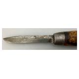 Antique Joh. Engstrom Barrel Knife Marked 1874 Made In Eskilstuna Sweden With 3" Blade
