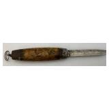 Antique Joh. Engstrom Barrel Knife Marked 1874 Made In Eskilstuna Sweden With 3" Blade