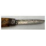 Antique Joh. Engstrom Barrel Knife Marked 1874 Made In Eskilstuna Sweden With 3" Blade