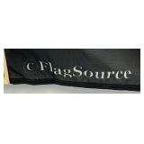 33" x 54" Nylon Flag With Eagle And USA Flag (NEW)